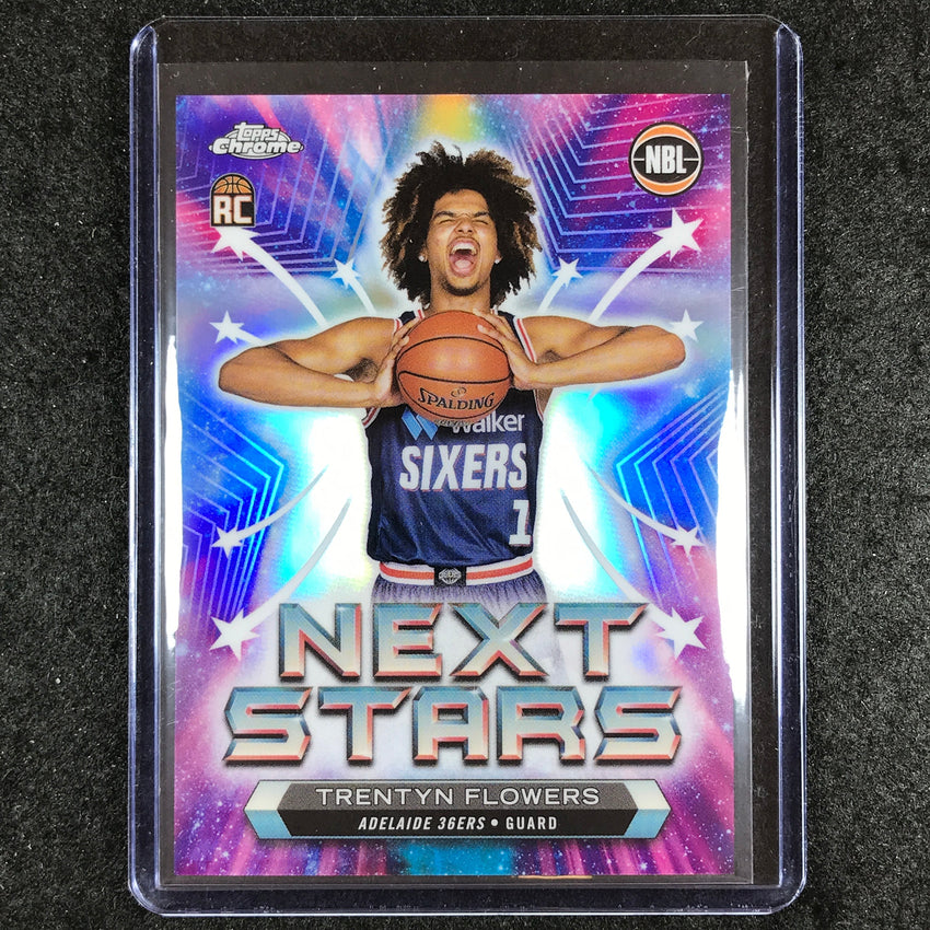 2023-24 Topps Chrome NBL TRENTYN FLOWERS Next Stars Rookie SSP #8
