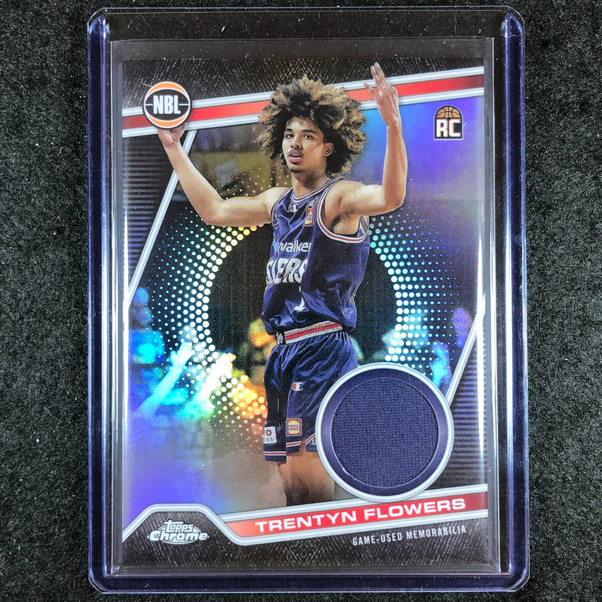 2023-24 Topps Chrome NBL TRENTYN FLOWERS NBL Relics Rookie Jersey #1