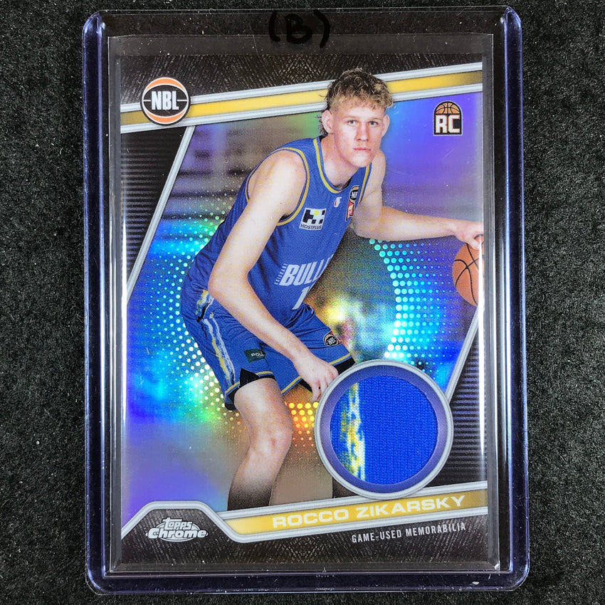 2023-24 Topps Chrome NBL ROCCO ZIKARSKY NBL Relics Rookie Jersey #5 (B)