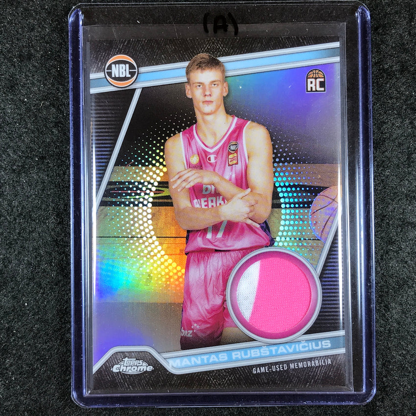 2023-24 Topps Chrome NBL MANTAS RUBSTAVICIUS NBL Relics Rookie Jersey #15 (A)