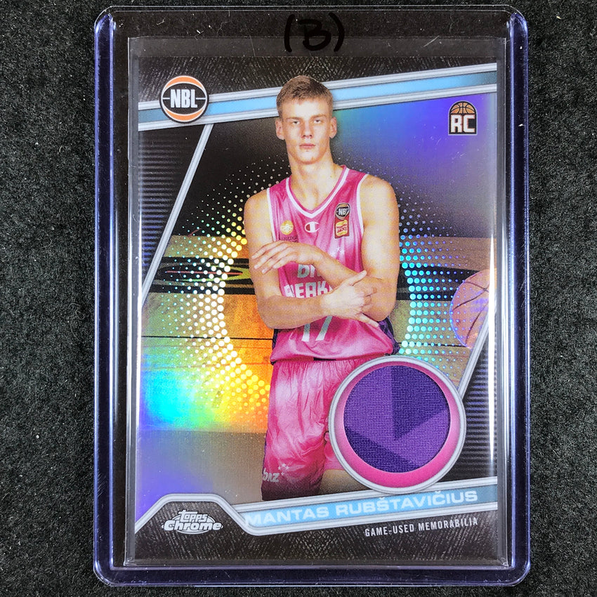 2023-24 Topps Chrome NBL MANTAS RUBSTAVICIUS NBL Relics Rookie Jersey #15 (B)
