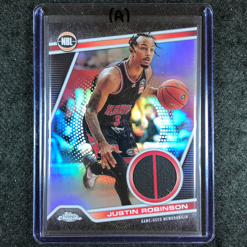 2023-24 Topps Chrome NBL JUSTIN ROBINSON NBL Relics Jersey #16 (A)
