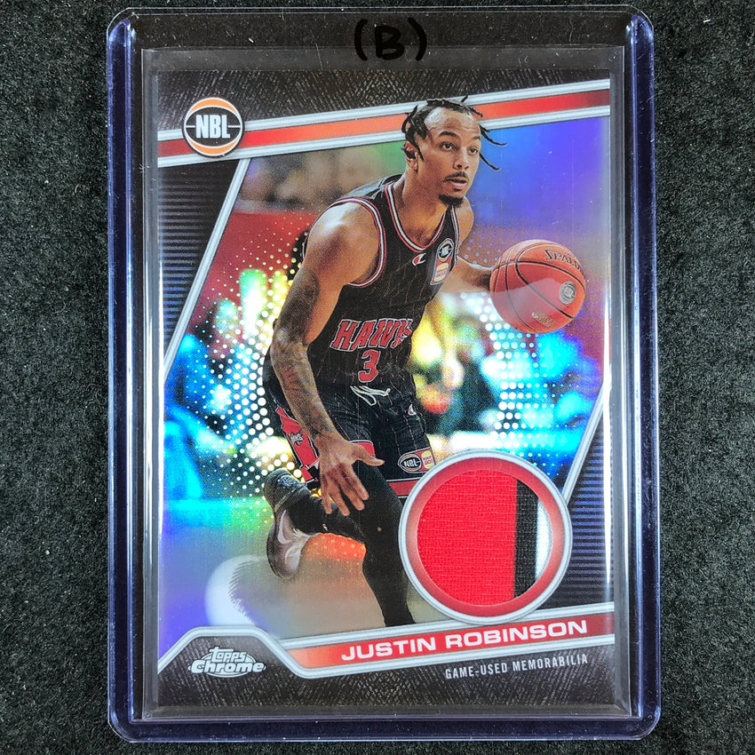 2023-24 Topps Chrome NBL JUSTIN ROBINSON NBL Relics Jersey #16 (B)