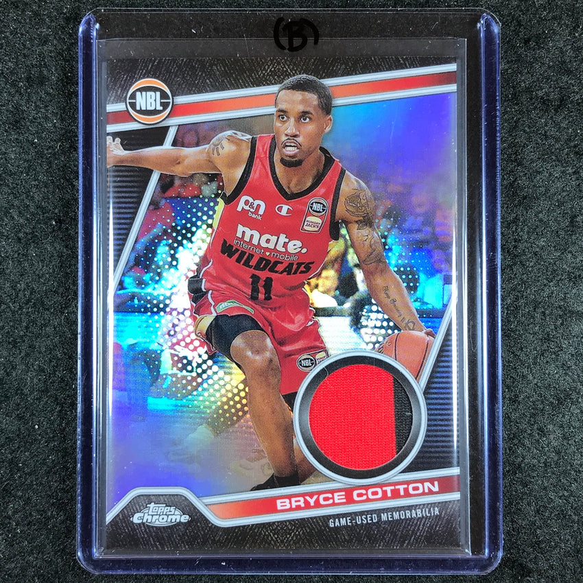 2023-24 Topps Chrome NBL BRYCE COTTON NBL Relics Jersey #19 (B)