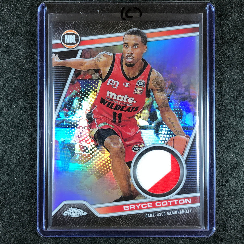 2023-24 Topps Chrome NBL BRYCE COTTON NBL Relics Jersey #19 (C)