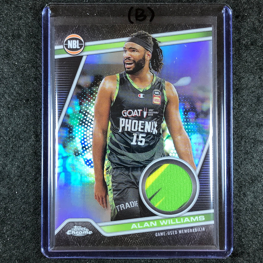 2023-24 Topps Chrome NBL ALAN WILLIAMS NBL Relics Jersey #21 (B)
