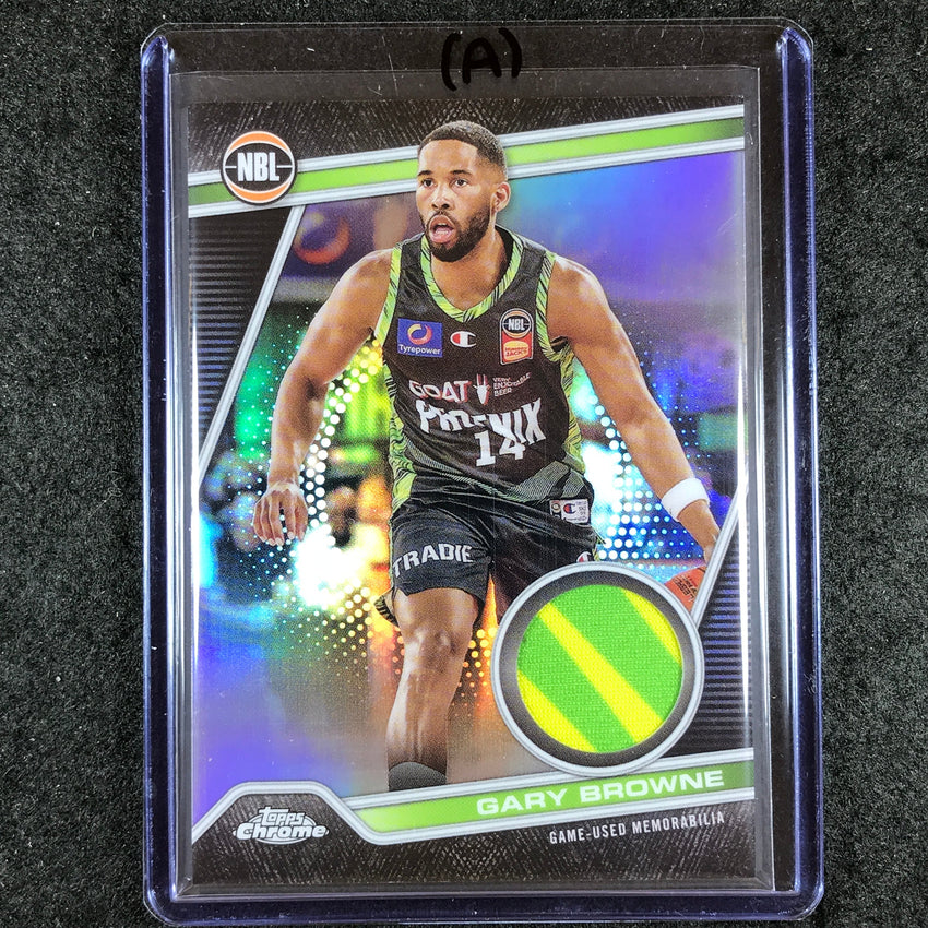 2023-24 Topps Chrome NBL GARY BROWNE NBL Relics Jersey #24 (A)