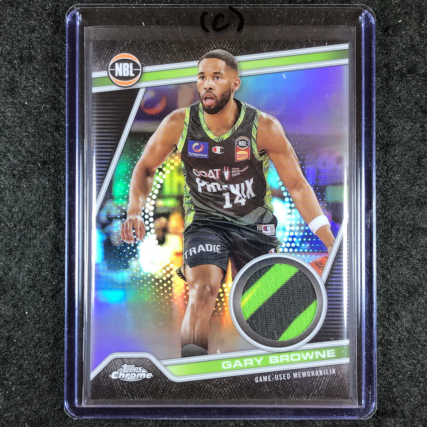 2023-24 Topps Chrome NBL GARY BROWNE NBL Relics Jersey #24 (C)