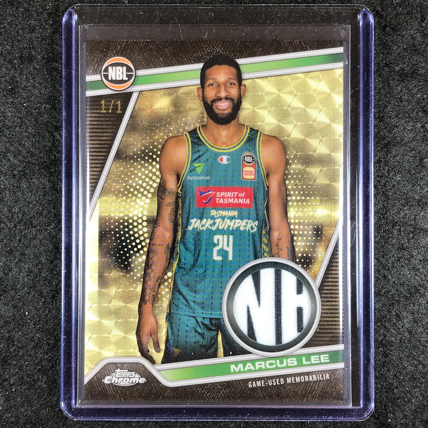 2023-24 Topps Chrome NBL MARCUS LEE NBL Relics Patch Superfractor 1/1 #35