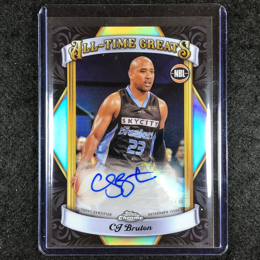 2023-24 Topps Chrome NBL CJ BRUTON All-Time Greats Auto #CB