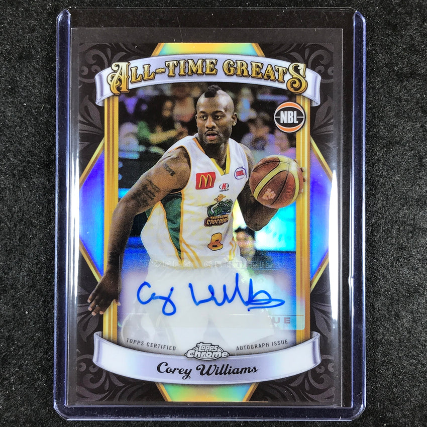 2023-24 Topps Chrome NBL COREY WILLIAMS All-Time Greats Auto #CW