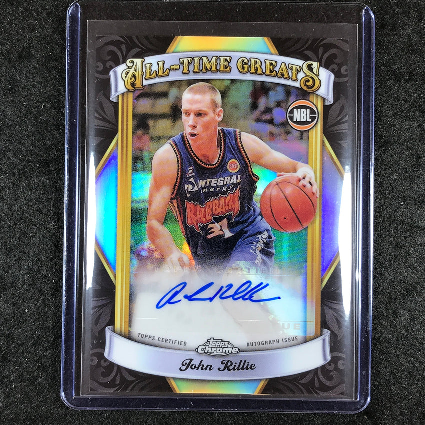 2023-24 Topps Chrome NBL JOHN RILLIE All-Time Greats Auto #JR