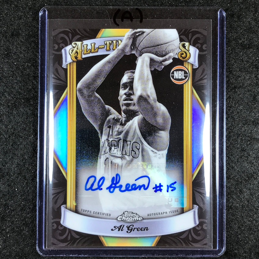 2023-24 Topps Chrome NBL AL GREEN All-Time Greats Auto #AG (A)