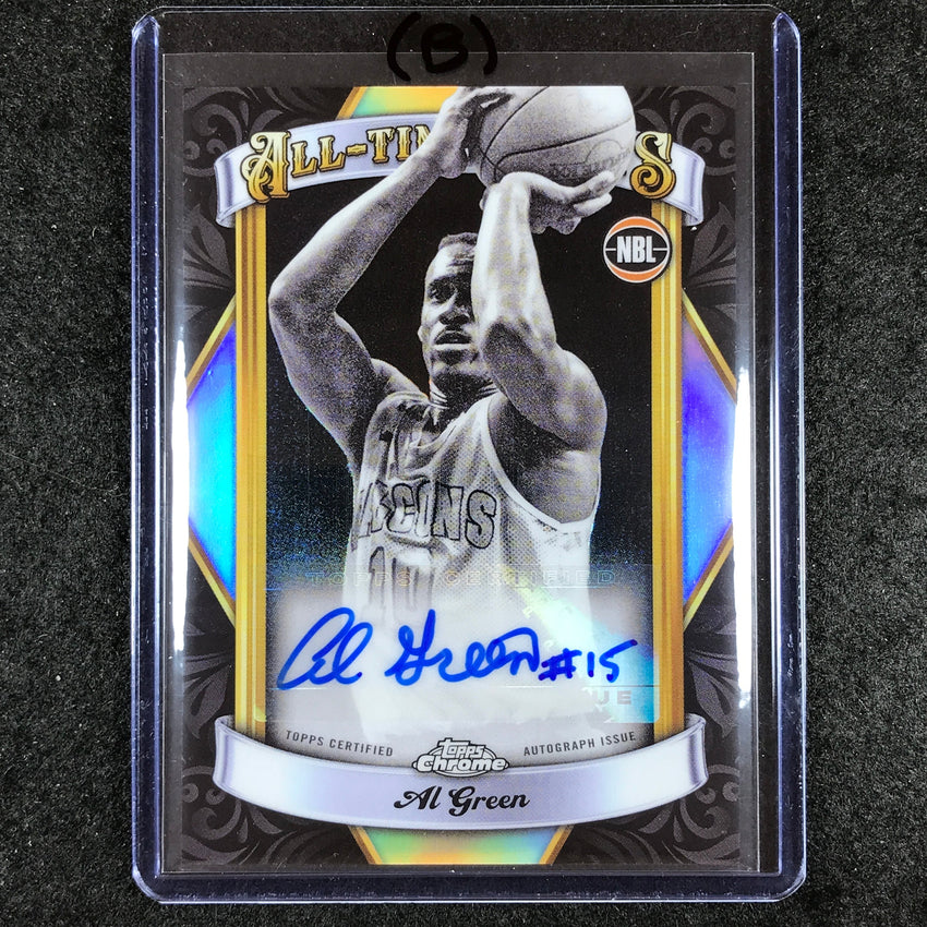 2023-24 Topps Chrome NBL AL GREEN All-Time Greats Auto #AG (B)