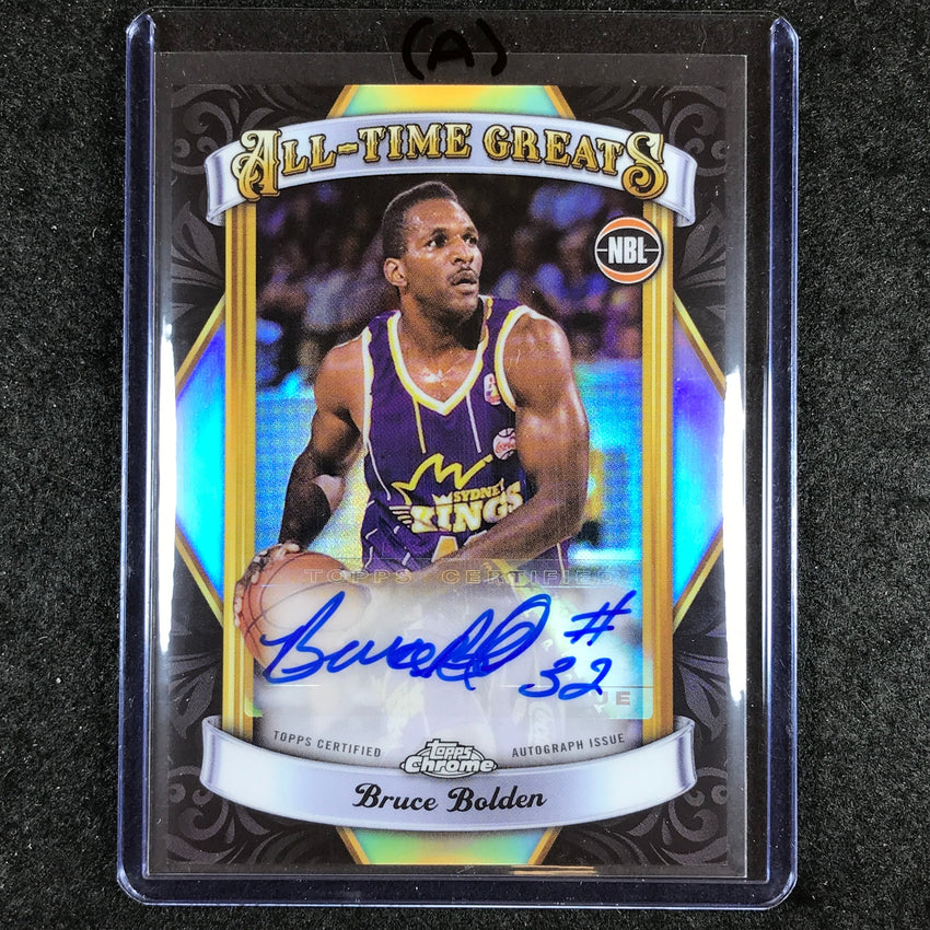 2023-24 Topps Chrome NBL BRUCE BOLDEN All-Time Greats Auto #BB (A)