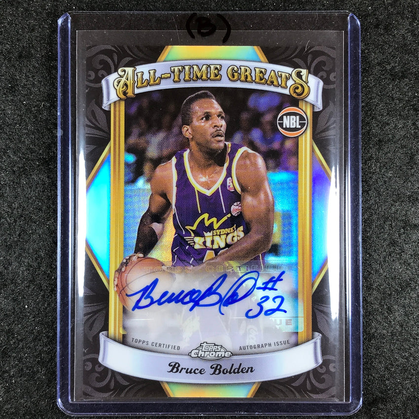 2023-24 Topps Chrome NBL BRUCE BOLDEN All-Time Greats Auto #BB (B)