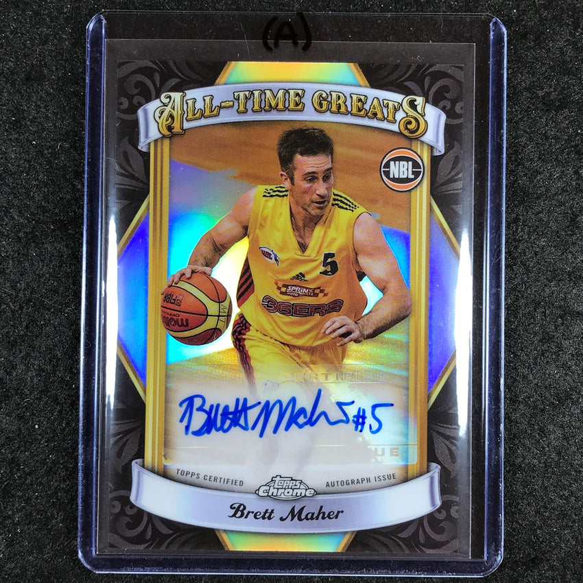 2023-24 Topps Chrome NBL BRETT MAHER All-Time Greats Auto #BM (A)