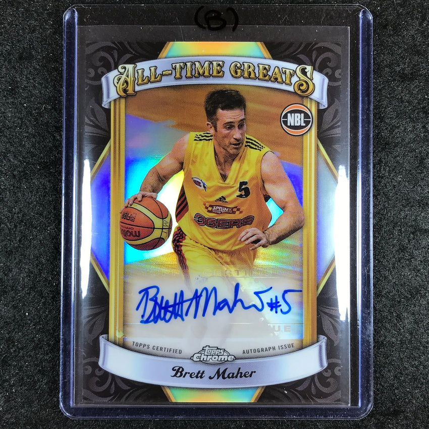 2023-24 Topps Chrome NBL BRETT MAHER All-Time Greats Auto #BM (B)
