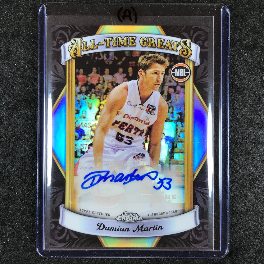 2023-24 Topps Chrome NBL DAMIAN MARTIN All-Time Greats Auto #DM (A)