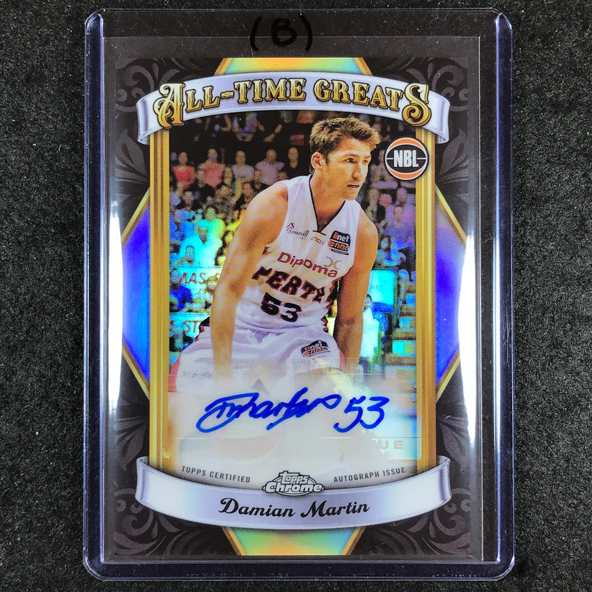 2023-24 Topps Chrome NBL DAMIAN MARTIN All-Time Greats Auto #DM (B)
