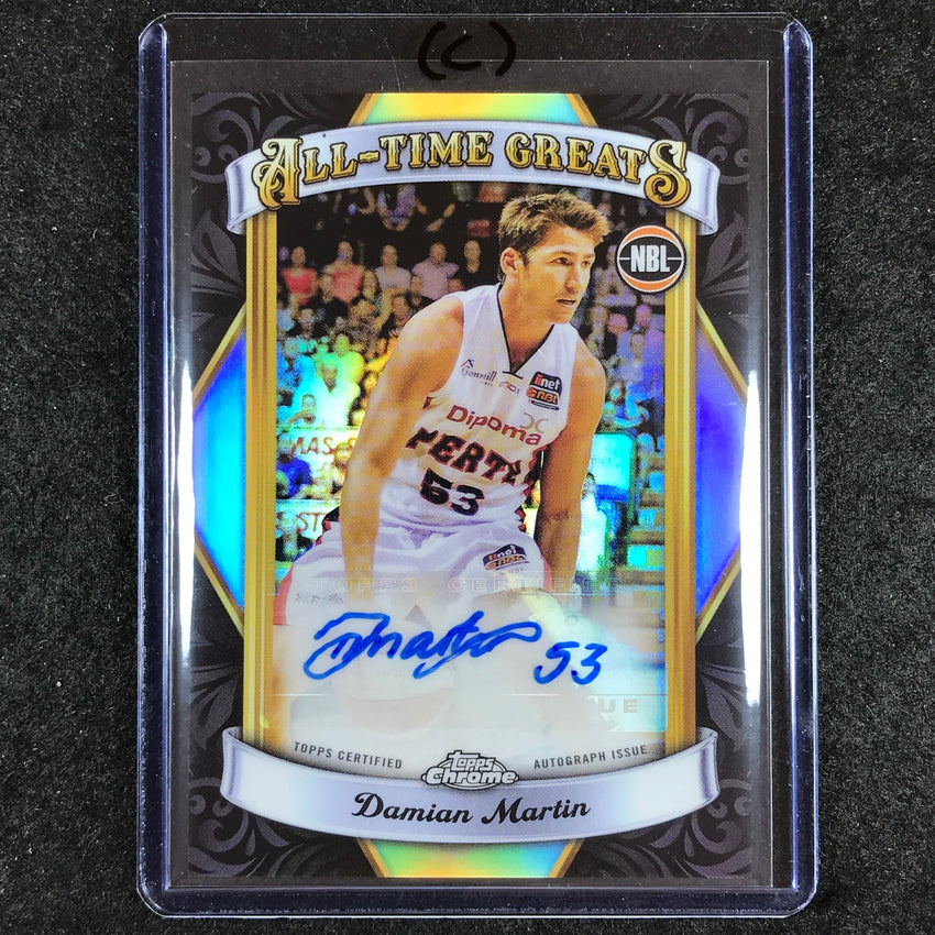 2023-24 Topps Chrome NBL DAMIAN MARTIN All-Time Greats Auto #DM (C)
