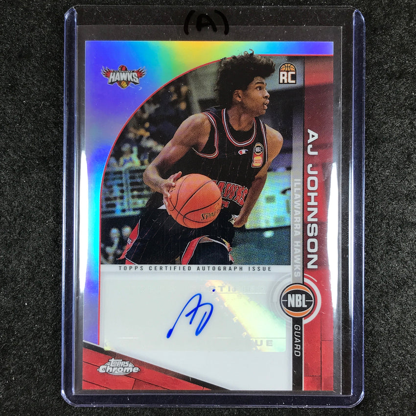 2023-24 Topps Chrome NBL AJ JOHNSON NBL Rookie Auto #AJJ (A)