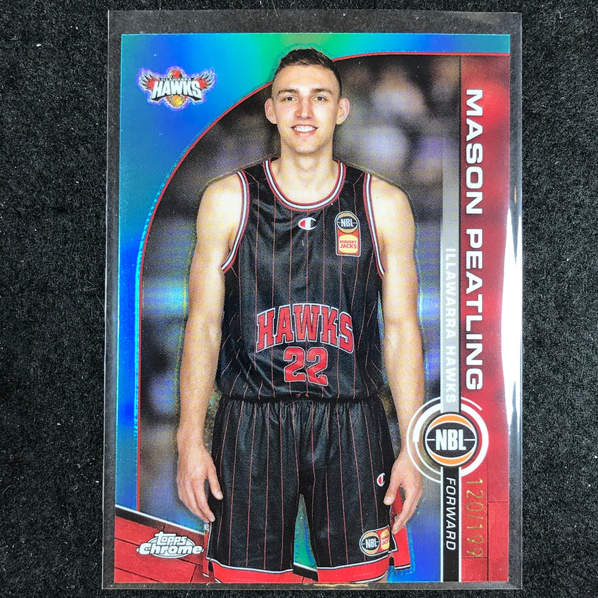 2023-24 Topps Chrome NBL MASON PEATLING Base Aqua 120/199 #35