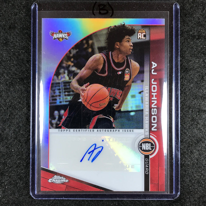 2023-24 Topps Chrome NBL AJ JOHNSON NBL Rookie Auto #AJJ (B)