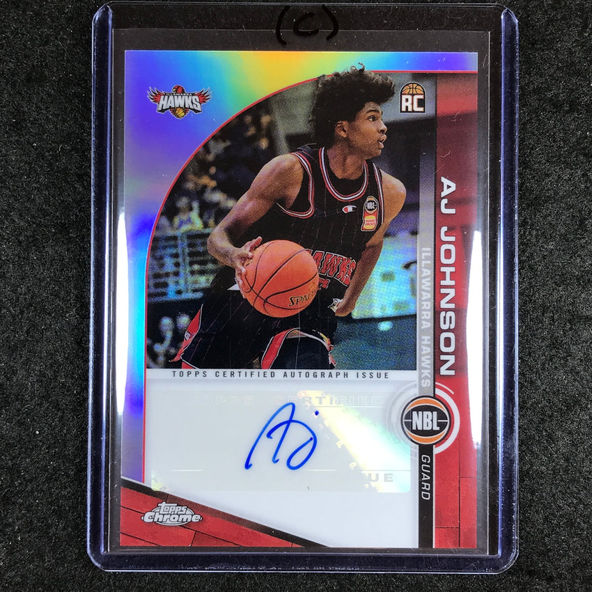 2023-24 Topps Chrome NBL AJ JOHNSON NBL Rookie Auto #AJJ (C)