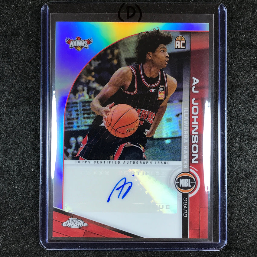 2023-24 Topps Chrome NBL AJ JOHNSON NBL Rookie Auto #AJJ (D)