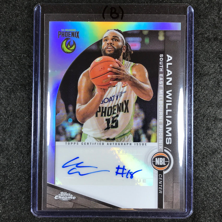 2023-24 Topps Chrome NBL ALAN WILLIAMS NBL Auto #AW (B)