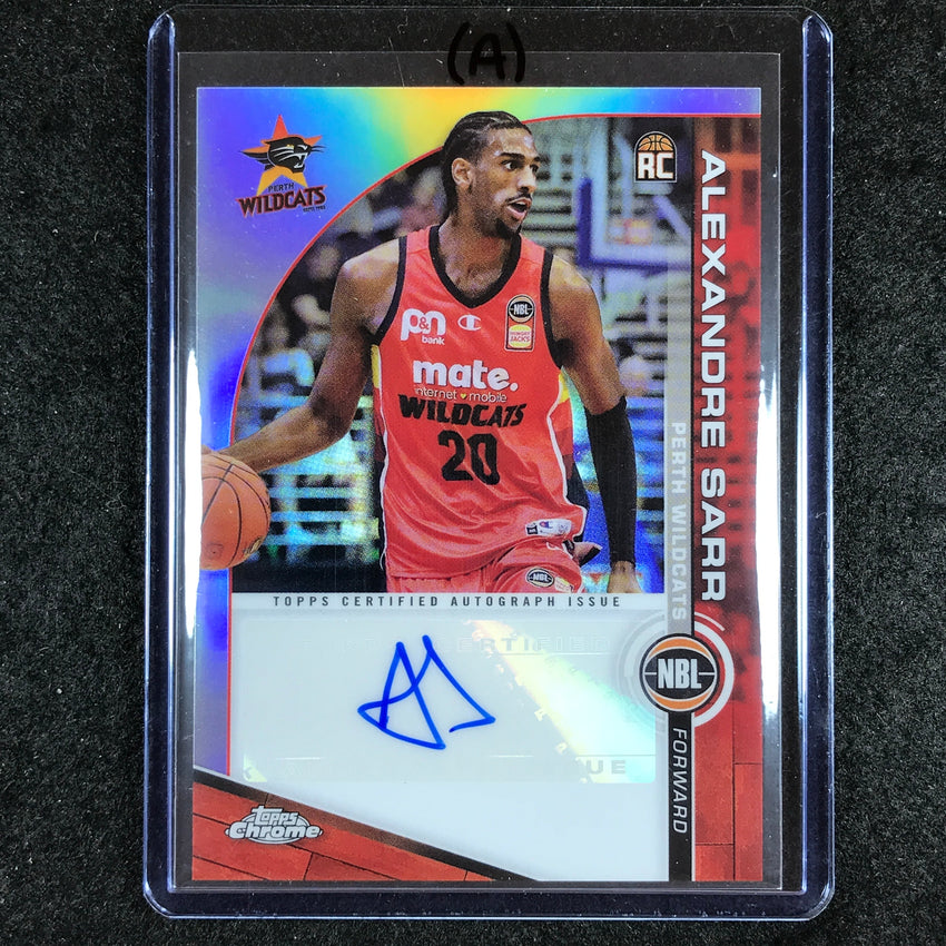 2023-24 Topps Chrome NBL ALEXANDRE SARR NBL Rookie Auto #AS (A)