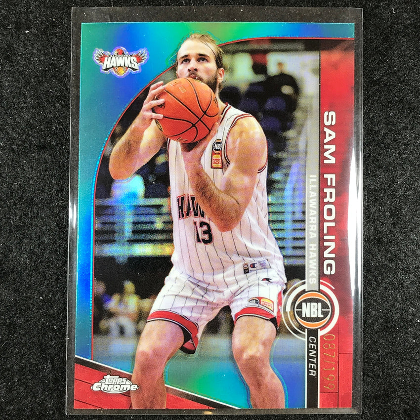 2023-24 Topps Chrome NBL SAM FROLING Base Aqua 87/199 #36