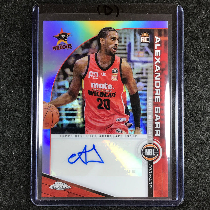 2023-24 Topps Chrome NBL ALEXANDRE SARR NBL Rookie Auto #AS (D)