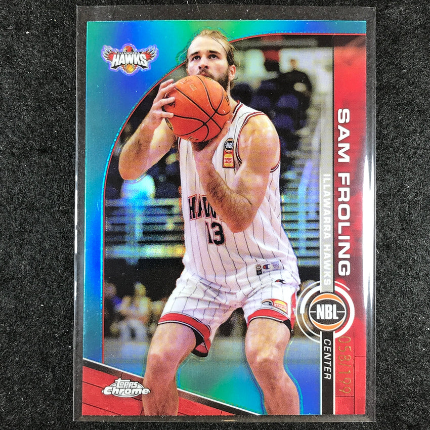2023-24 Topps Chrome NBL SAM FROLING Base Aqua 58/199 #36