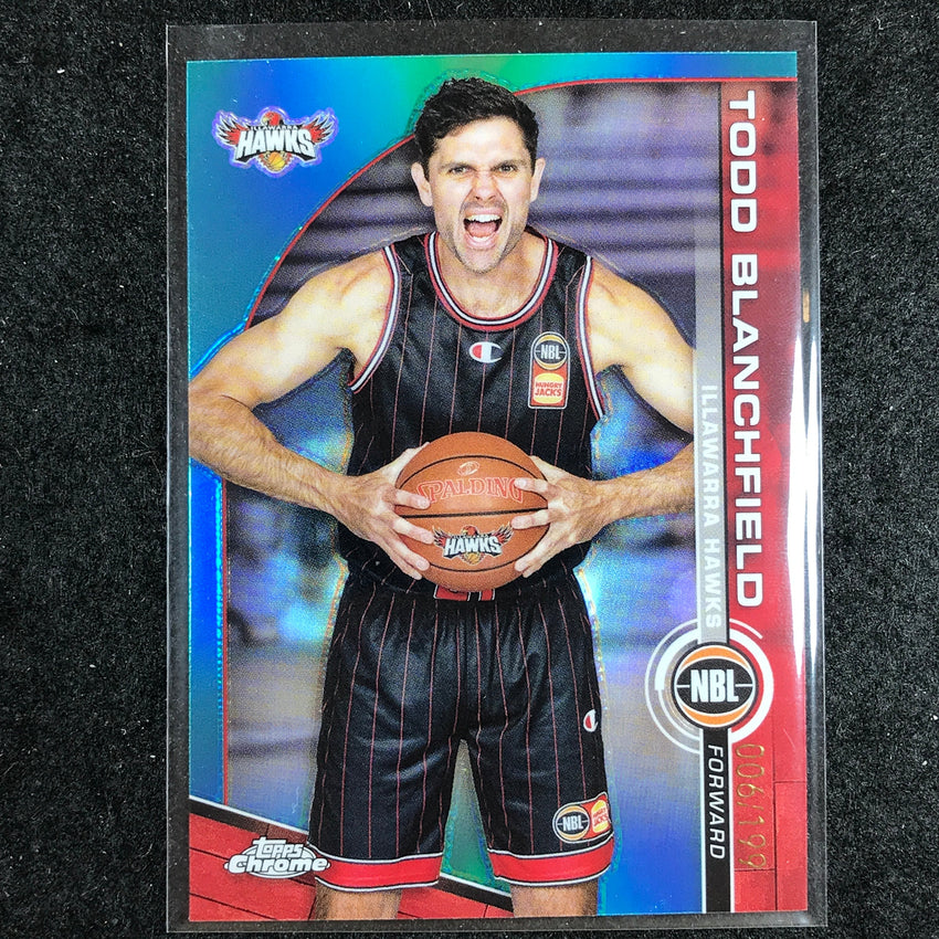 2023-24 Topps Chrome NBL TODD BLANCHFIELD Base Aqua 6/199 #37