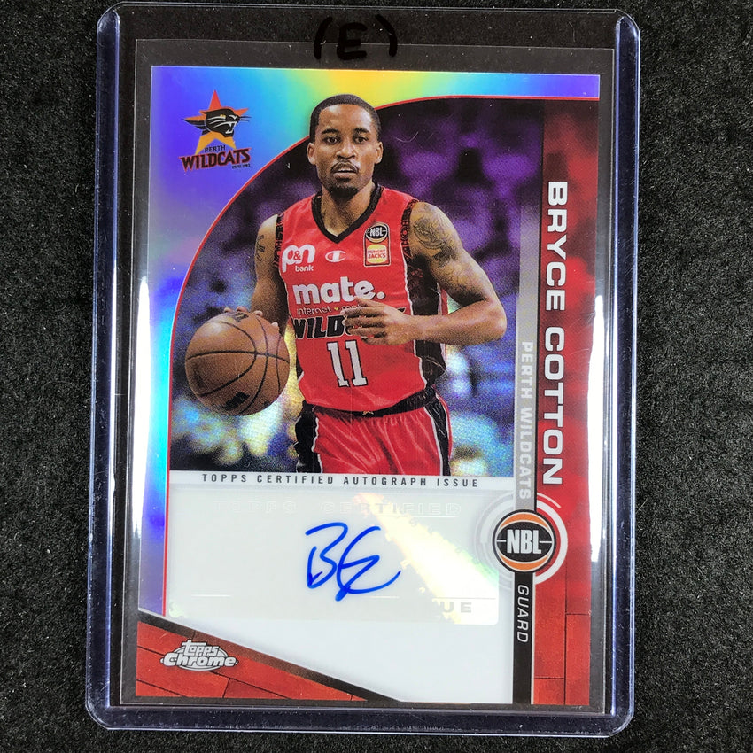2023-24 Topps Chrome NBL BRYCE COTTON NBL Auto #BC (E)