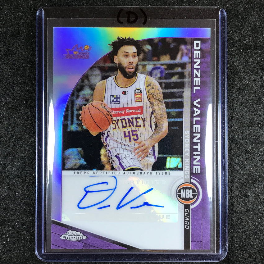 2023-24 Topps Chrome NBL DENZEL VALENTINE NBL Auto #DZ (D)
