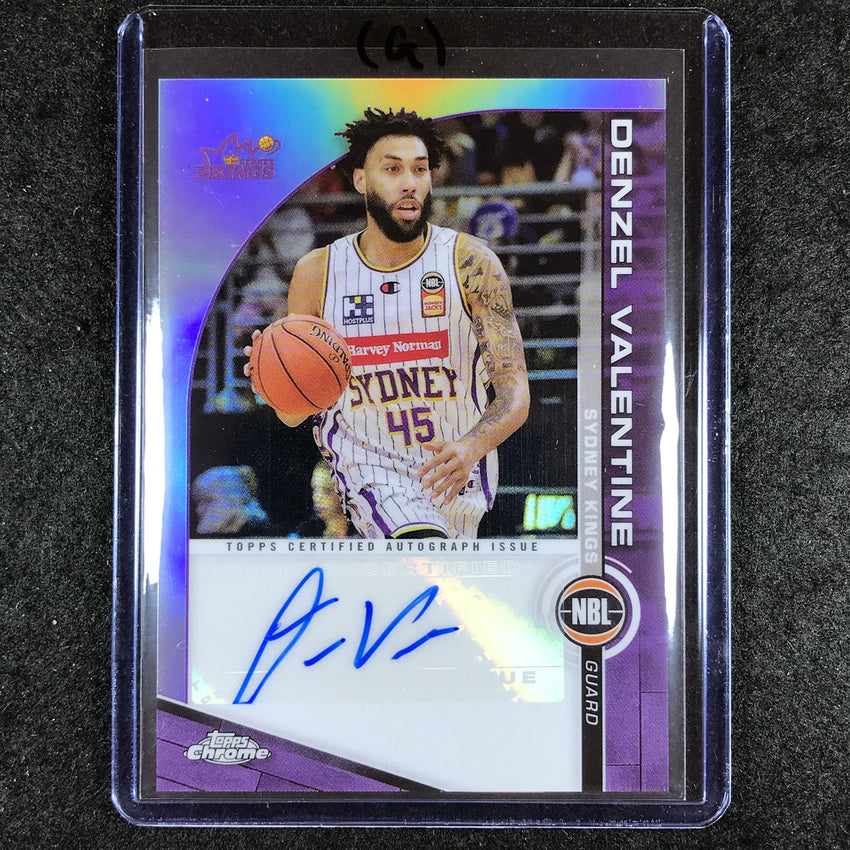 2023-24 Topps Chrome NBL DENZEL VALENTINE NBL Auto #DZ (G)
