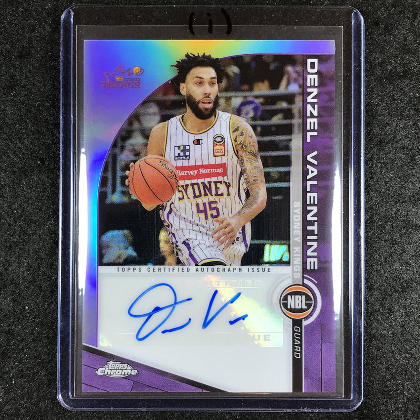 2023-24 Topps Chrome NBL DENZEL VALENTINE NBL Auto #DZ (I)