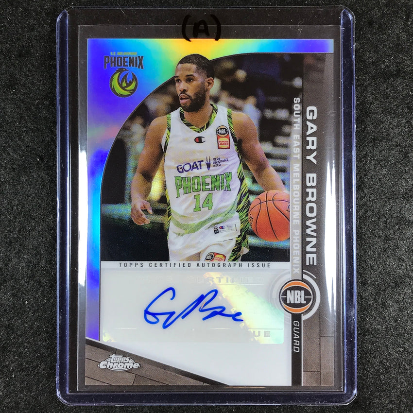 2023-24 Topps Chrome NBL GARY BROWNE NBL Auto #GB (A)