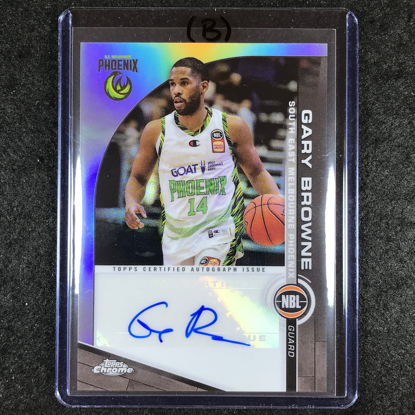 2023-24 Topps Chrome NBL GARY BROWNE NBL Auto #GB (B)