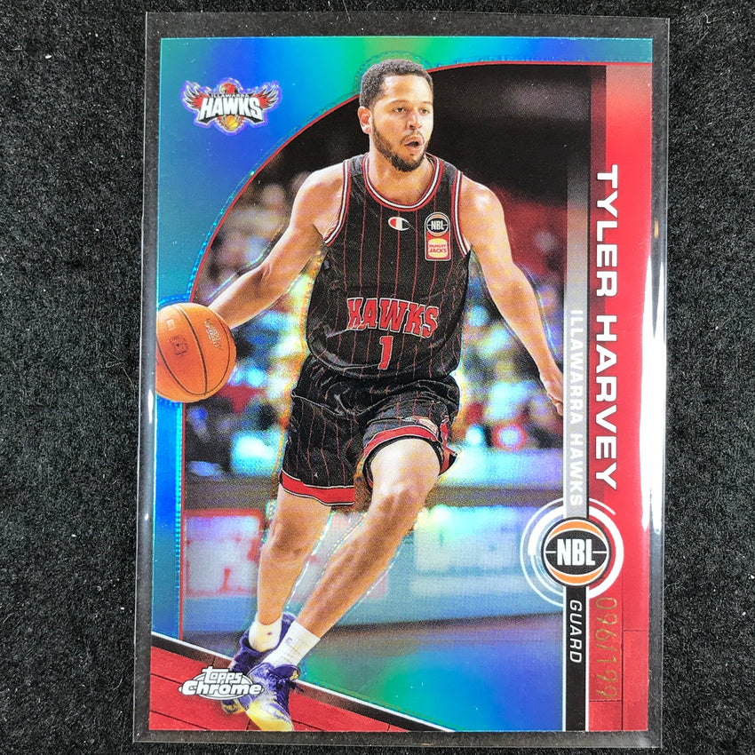 2023-24 Topps Chrome NBL TYLER HARVEY Base Aqua 96/199 #38