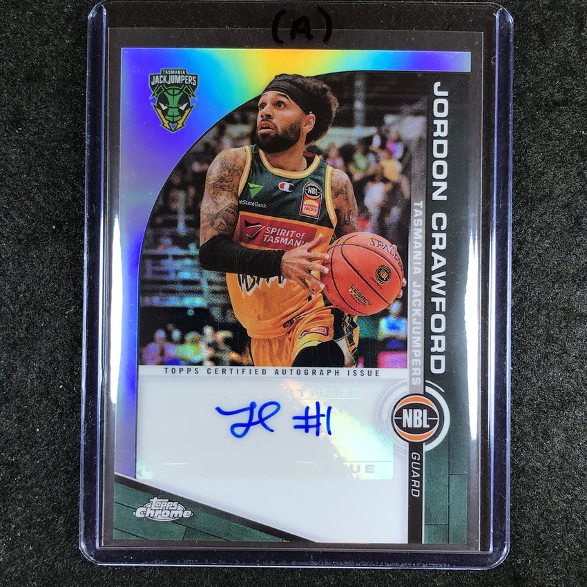 2023-24 Topps Chrome NBL JORDON CRAWFORD NBL Auto #JC (A)