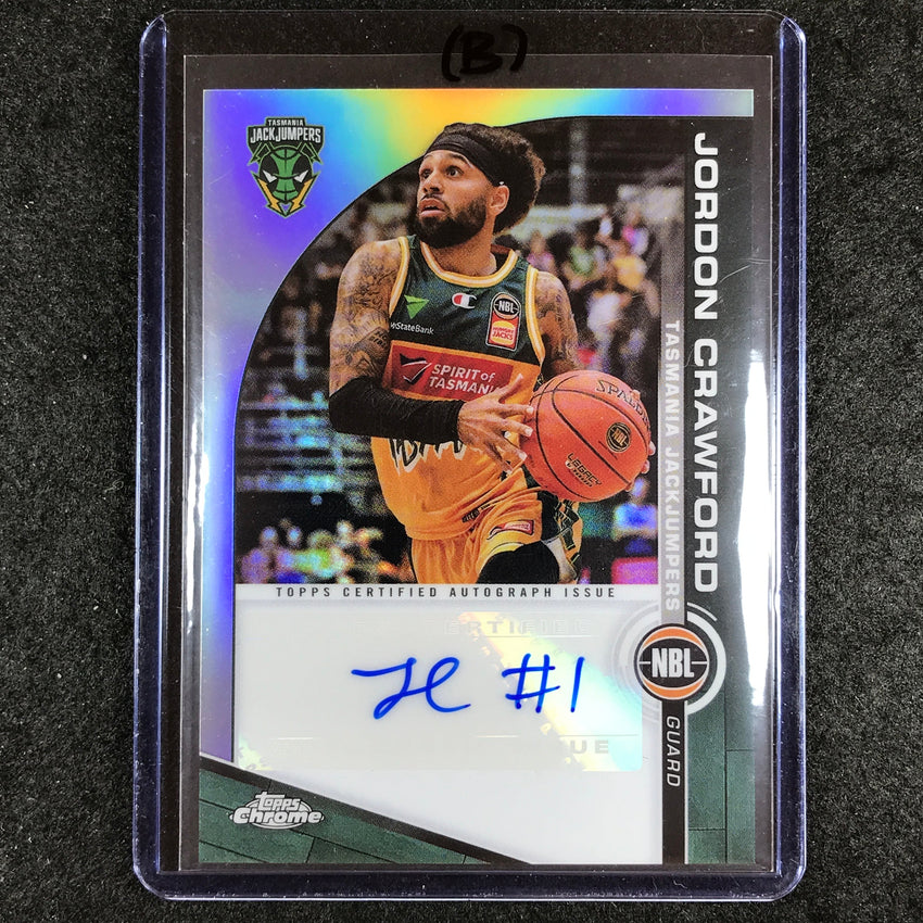 2023-24 Topps Chrome NBL JORDON CRAWFORD NBL Auto #JC (B)