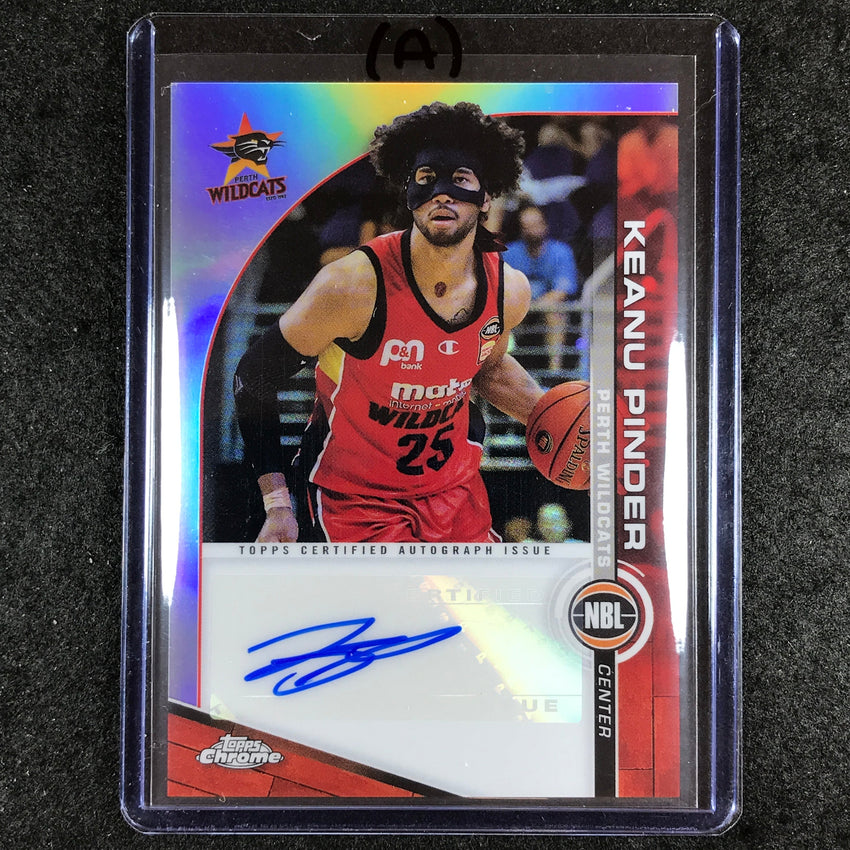 2023-24 Topps Chrome NBL KEANU PINDER NBL Auto #KP (A)