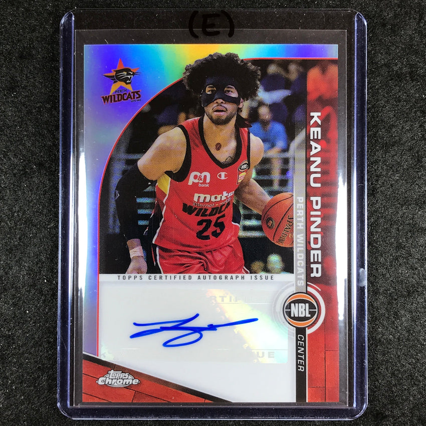 2023-24 Topps Chrome NBL KEANU PINDER NBL Auto #KP (E)