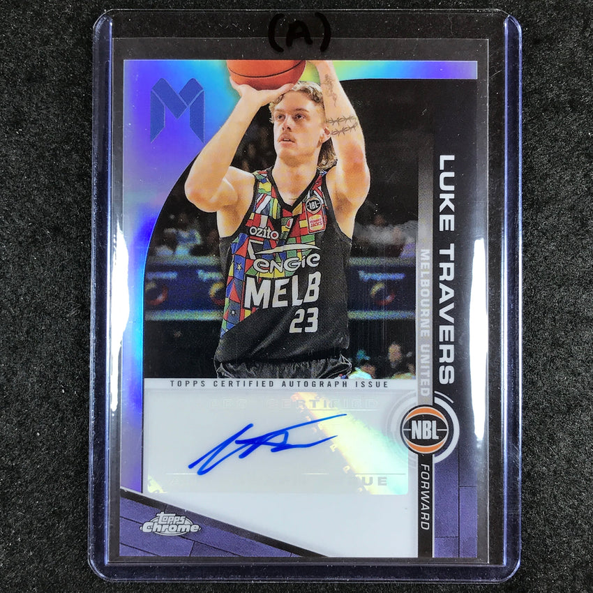 2023-24 Topps Chrome NBL LUKE TRAVERS NBL Auto #LT (A)