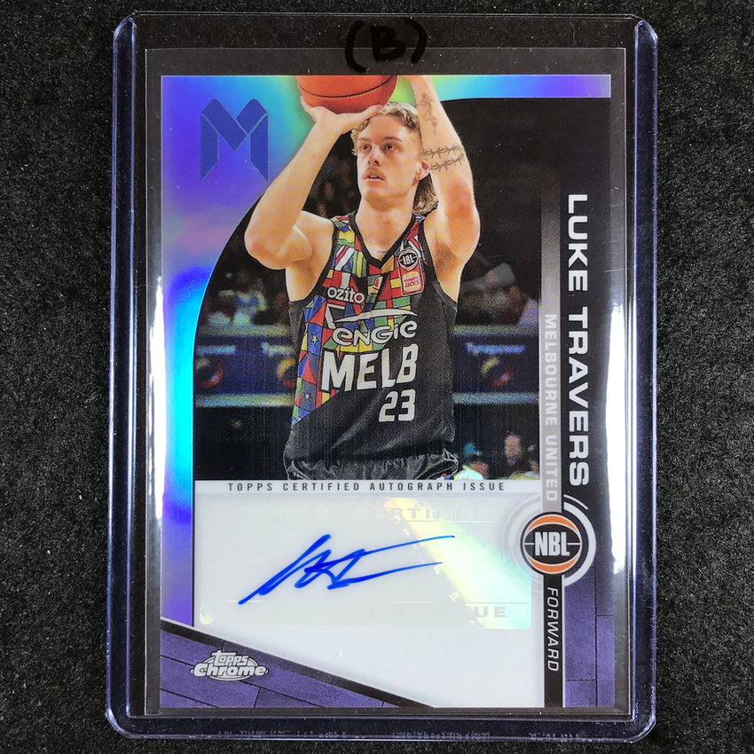 2023-24 Topps Chrome NBL LUKE TRAVERS NBL Auto #LT (B)