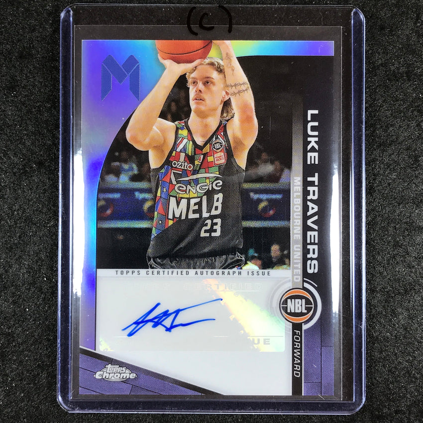 2023-24 Topps Chrome NBL LUKE TRAVERS NBL Auto #LT (C)